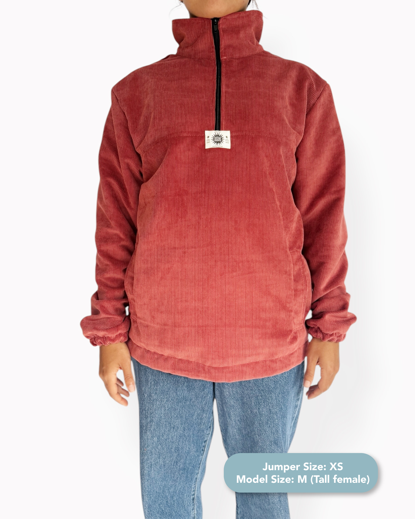 Dusk quarter zip - Retro Red