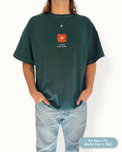 Unisex "Earth Passenger" Short Tee (Teal)