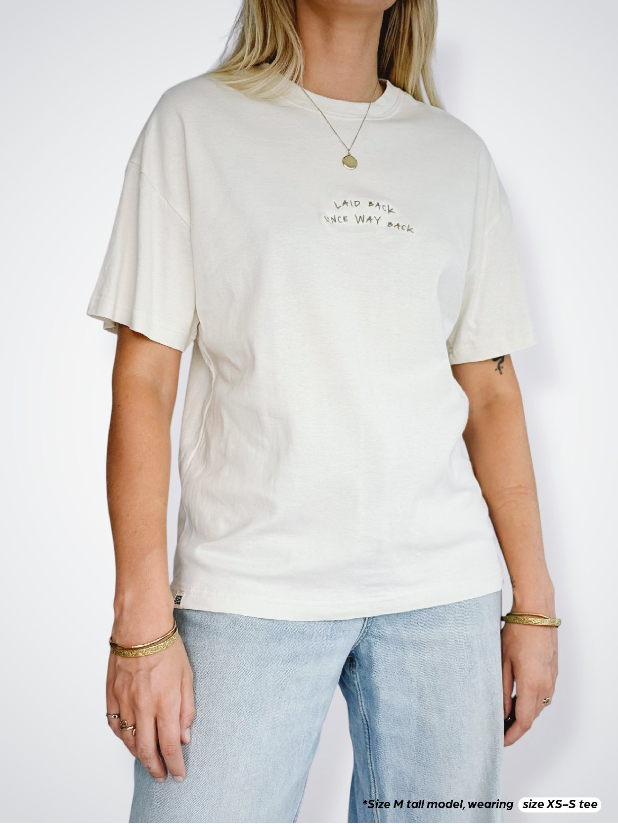 Unisex Laid Back Short Tee (Cream)