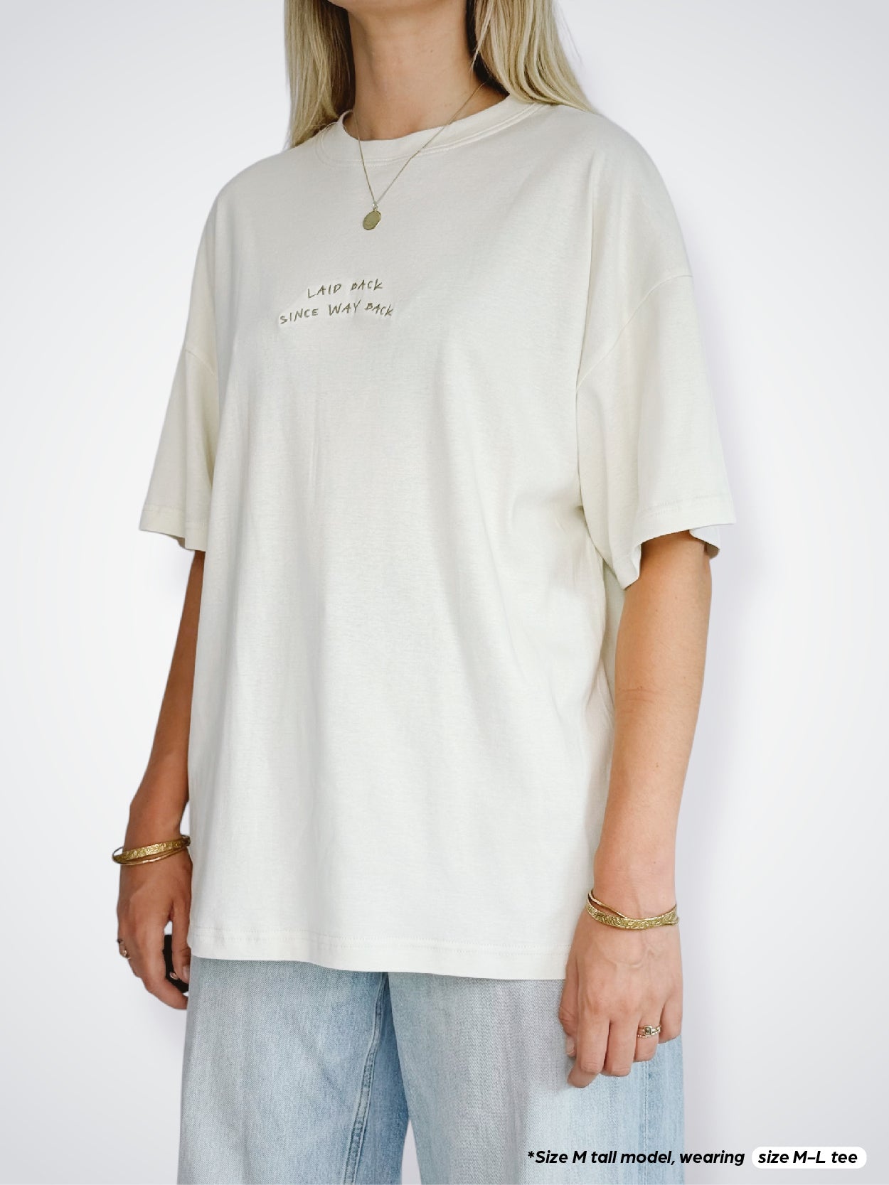 Unisex Laid Back Short Tee (Cream)