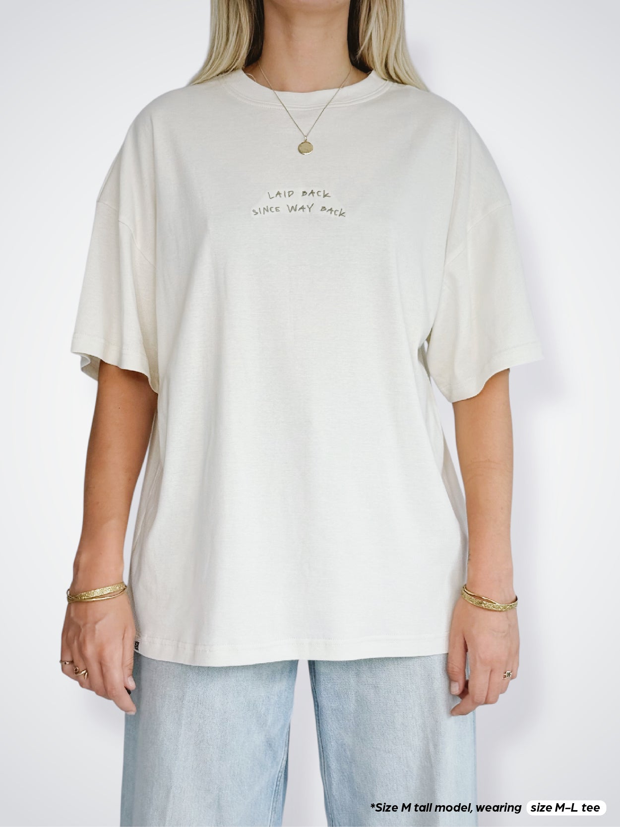 Unisex Laid Back Short Tee (Cream)