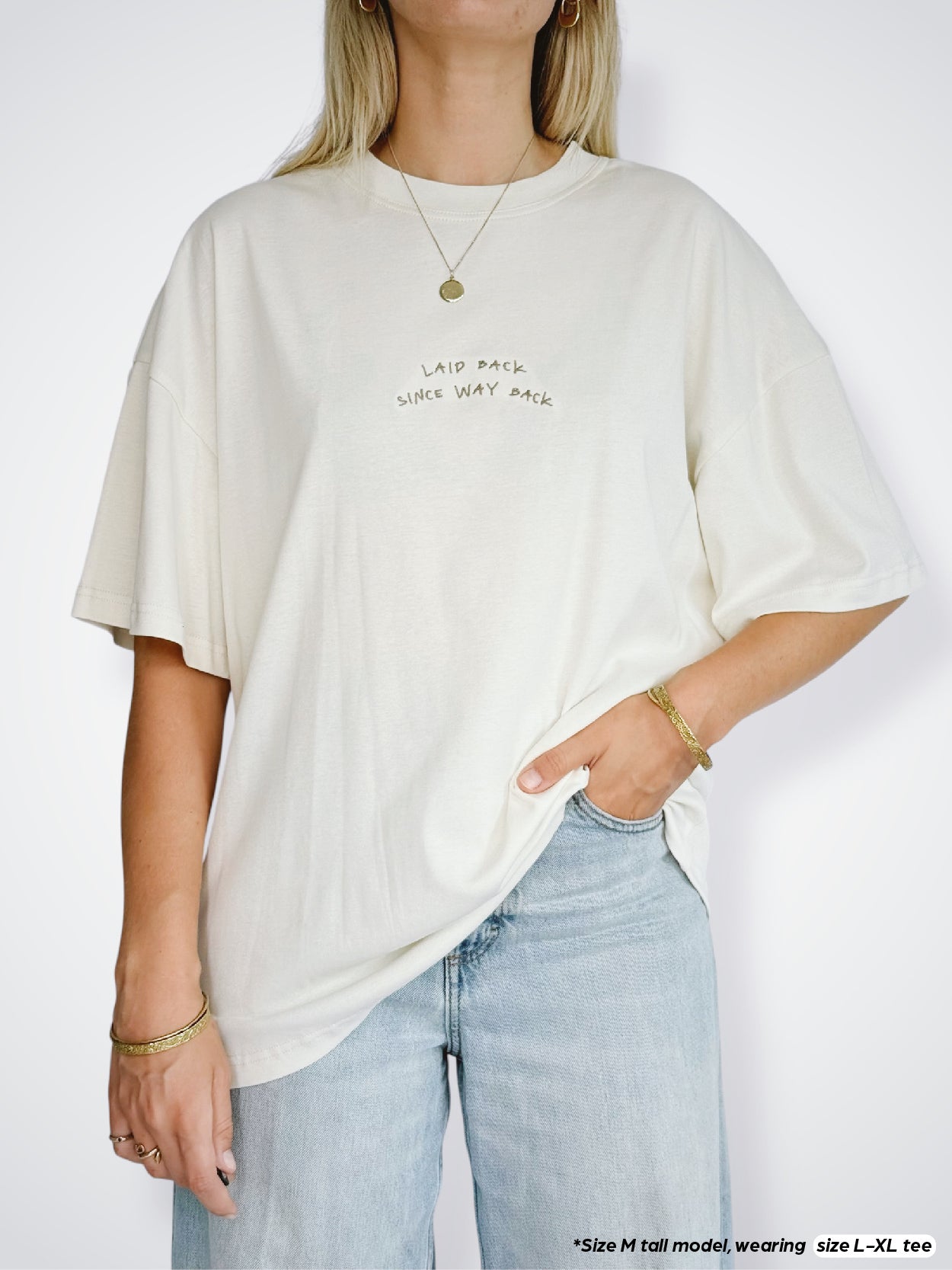 Unisex Laid Back Short Tee (Cream)
