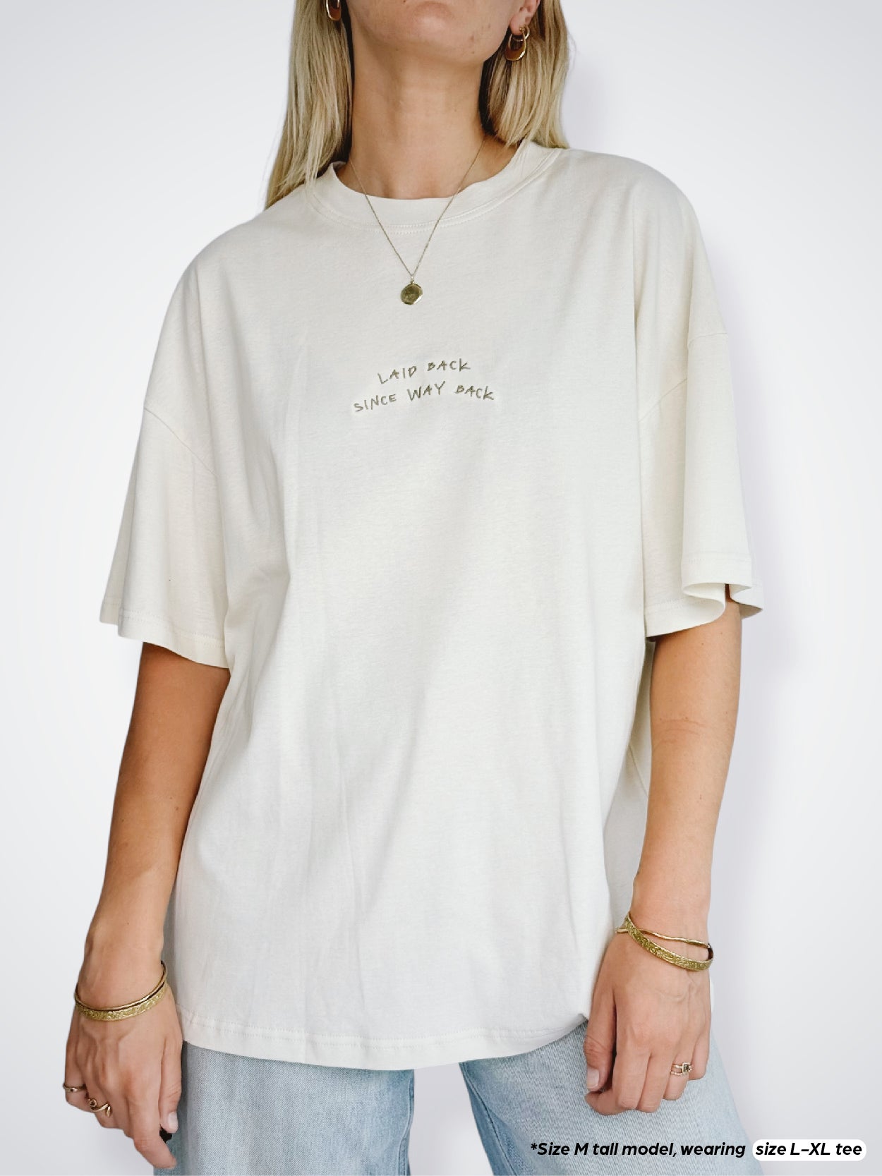 Unisex Laid Back Short Tee (Cream)