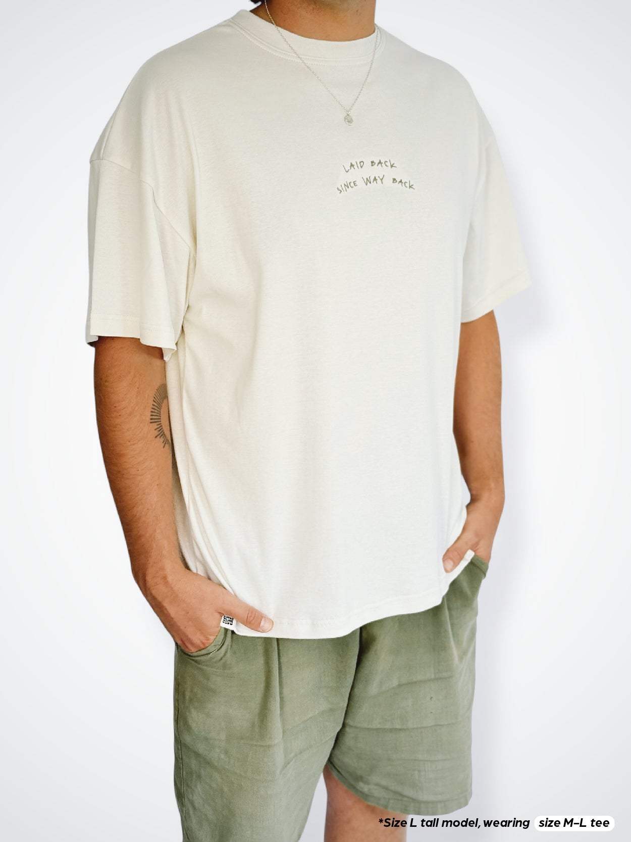 Unisex Laid Back Short Tee (Cream)