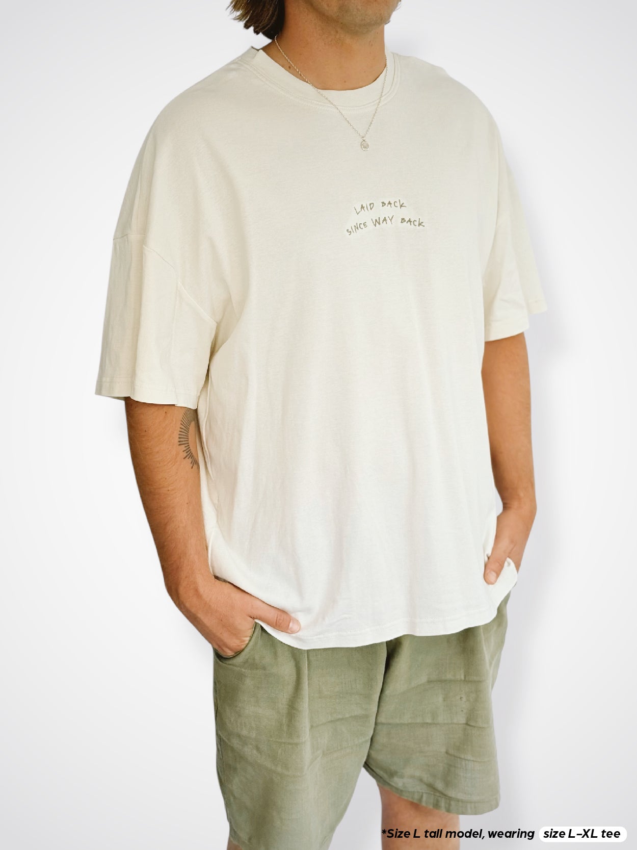 Unisex Laid Back Short Tee (Cream)