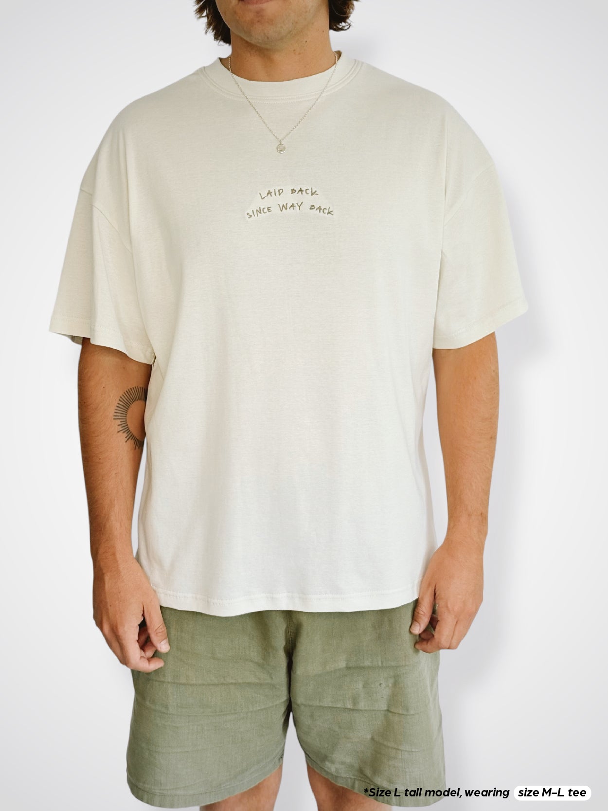 Unisex Laid Back Short Tee (Cream)