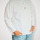 Unisex Classic White Long Tee (Sage Collar)