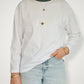 Unisex Classic White Long Tee (Sage Collar)