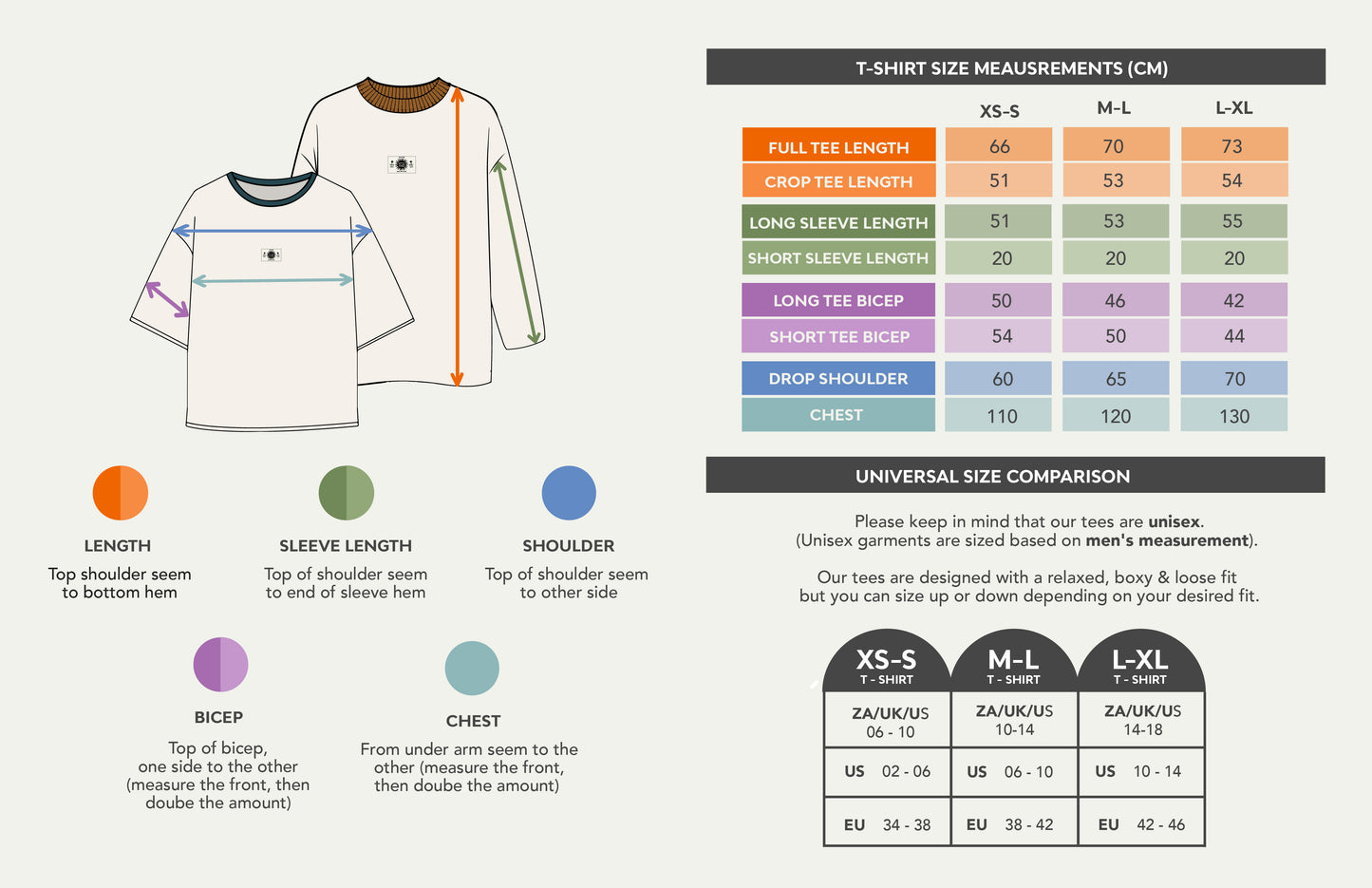 RC Sun - Unisex Short White Tee (Mustard Crew)