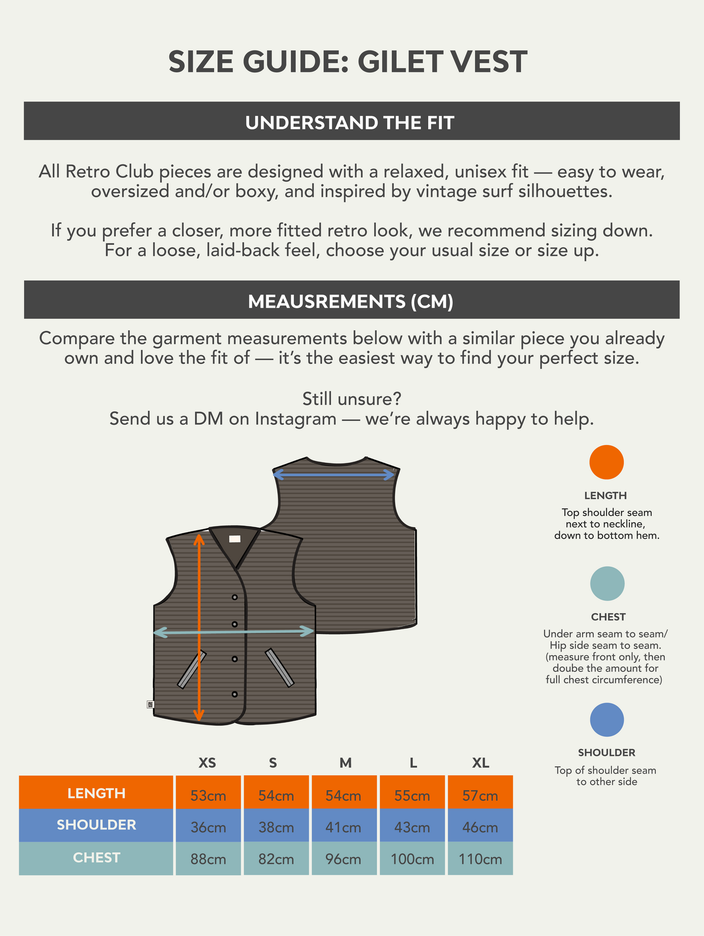 Unisex Gilet Waistcoat - Stripes