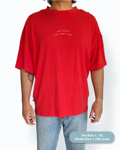 Unisex Laid Back Short Tee (Red)