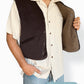 Dark Brown Corduroy Gilet Waistcoat