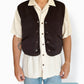 Dark Brown Corduroy Gilet Waistcoat