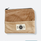 Zero Waste Pouch Set - Cream & Camel Corduroy