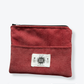 Zero Waste Pouch Set - Red Corduroy