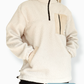 Summit Quarter Zip - Cream Sherpa