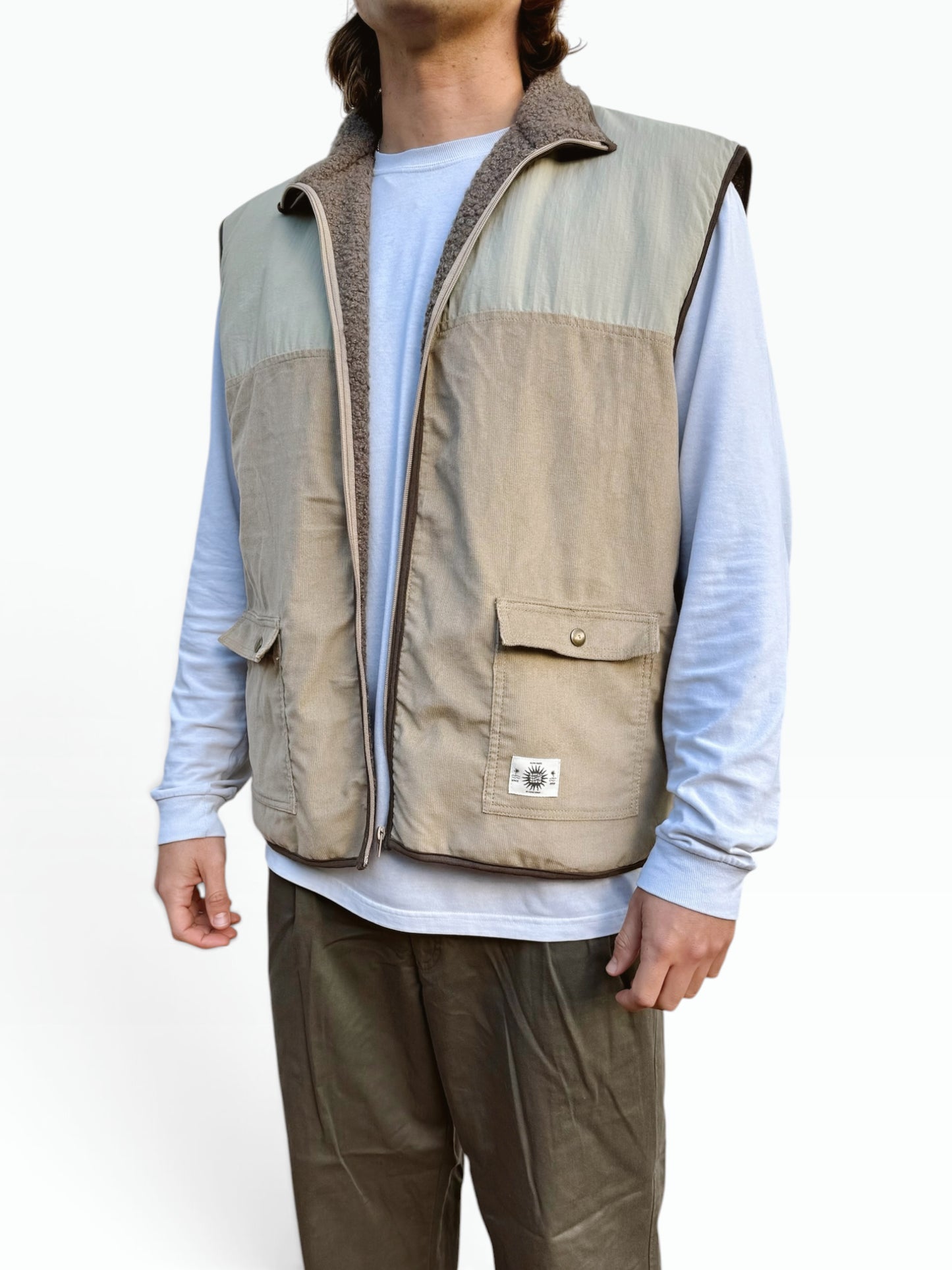 Unisex Fisherman Vest (Sage)