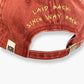 "Laid Back Since Way Back" - Washed Cotton Cap (Rust)