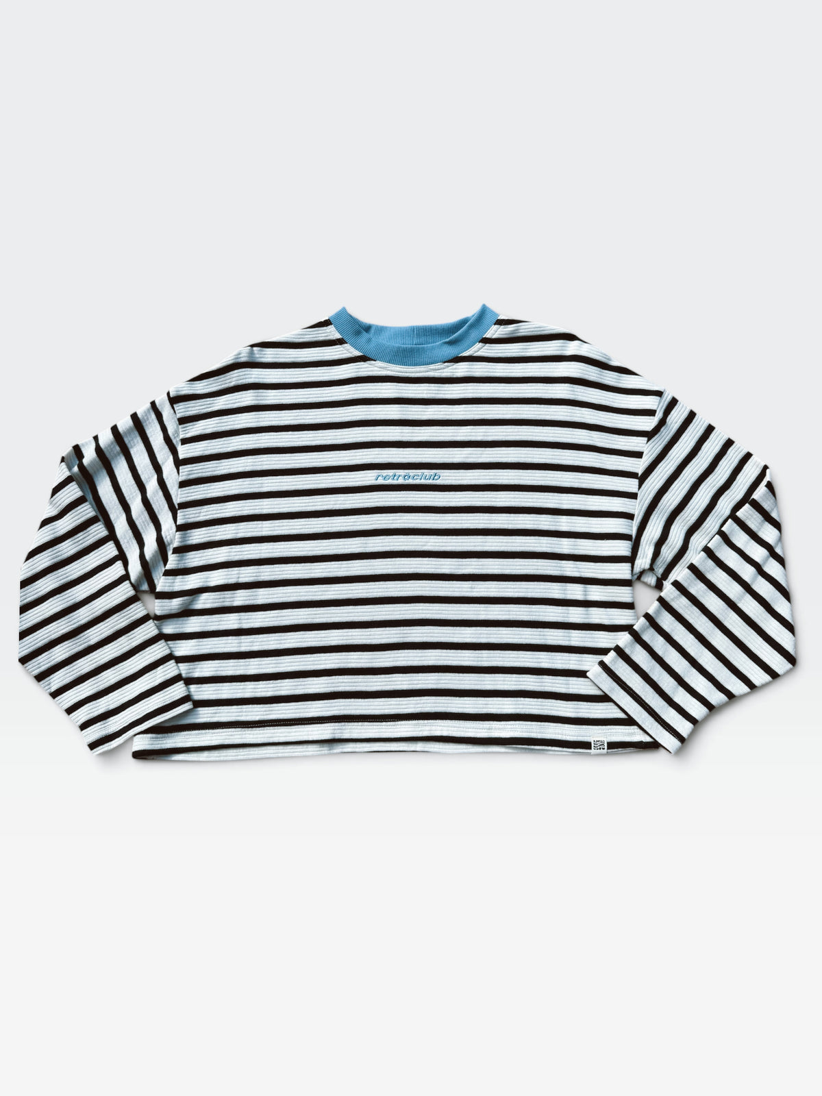 Unisex Crop Stripe Longsleeve Tee
