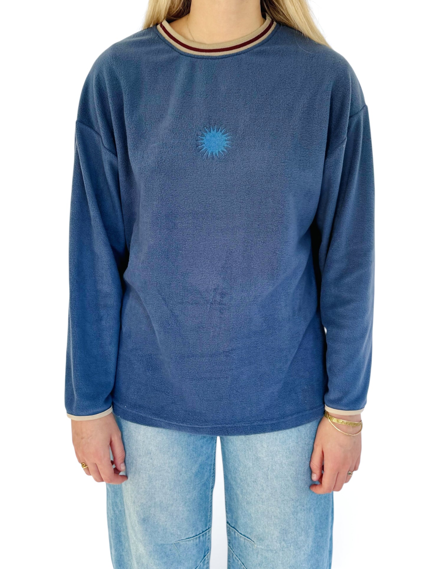 Unisex Sunburst Crew (Blue Fleece)