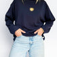 Unisex Sunburst Long Tee (Navy)