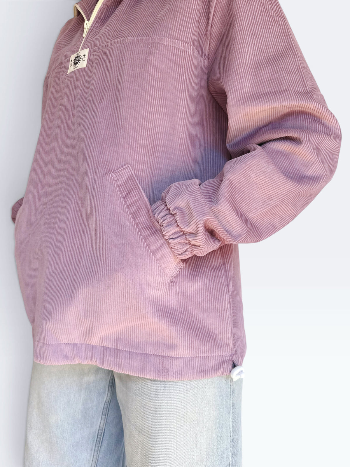 Dusk Corduroy Quarter-Zip (Lilac)