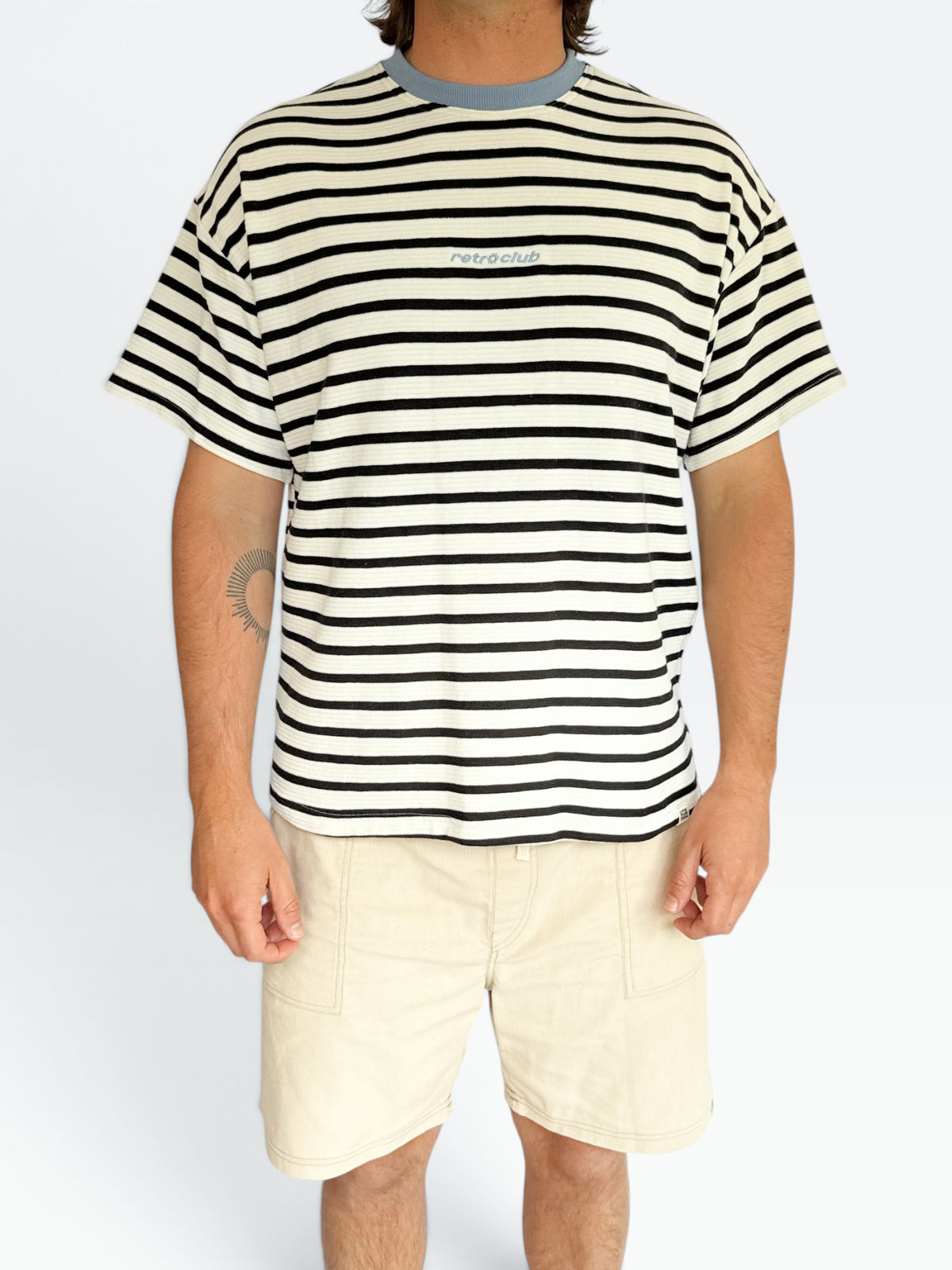 Unisex Stripe Short Tee