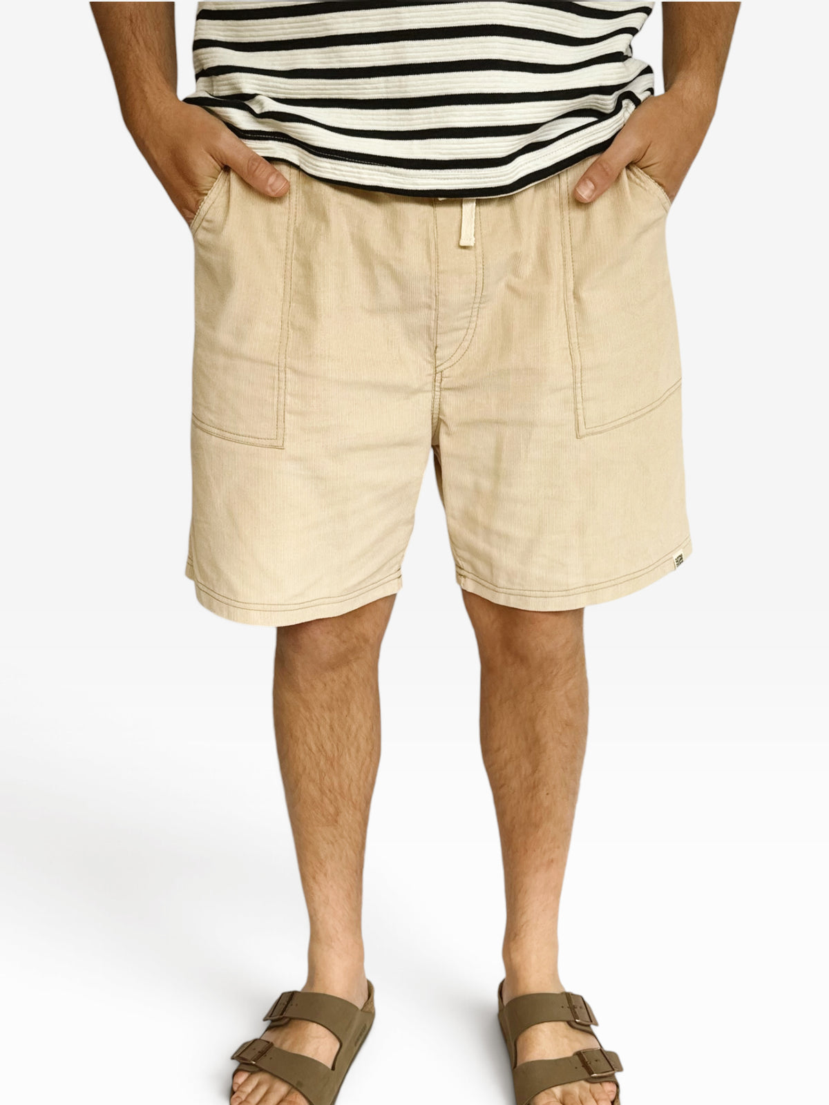 Men's Corduroy Shorts (Cream)