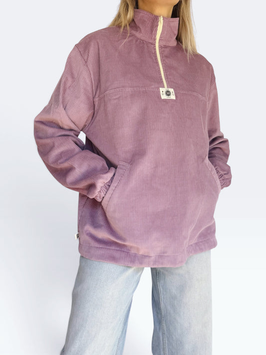 Dusk Corduroy Quarter-Zip (Lilac)