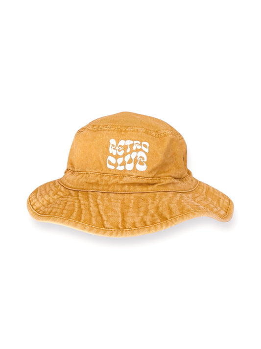Retro Club Fisherman Hat - Mustard