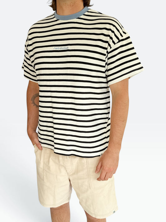 Unisex Stripe Short Tee