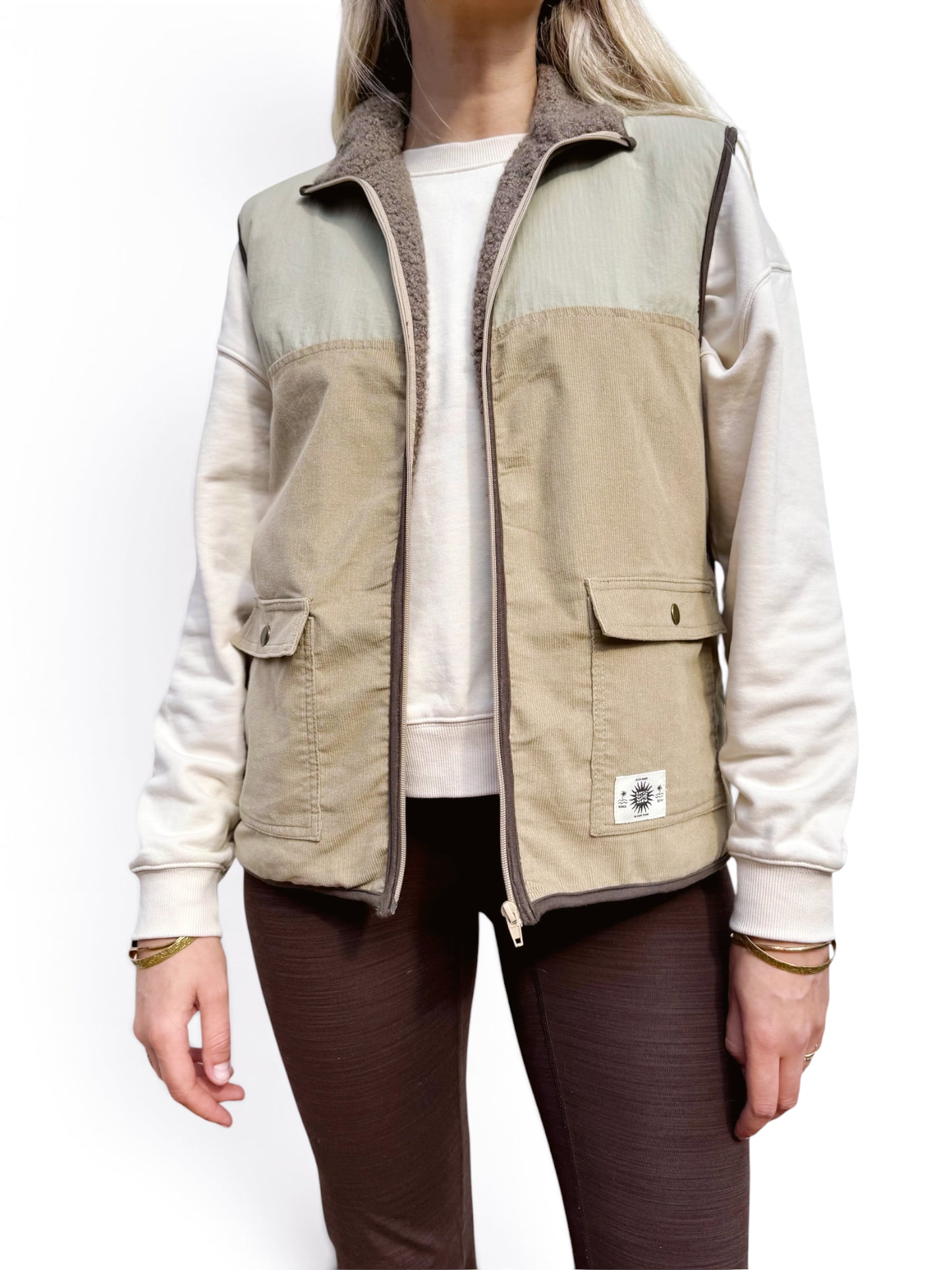 Unisex Fisherman Vest (Sage)