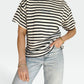 Unisex Stripe Short Tee