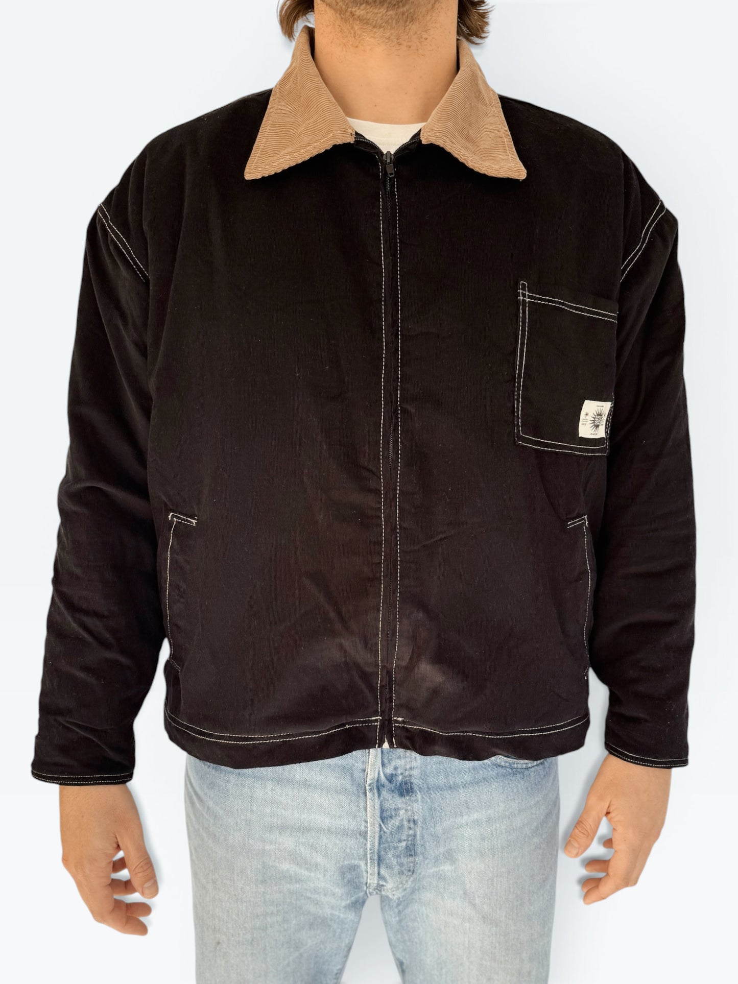 Workers Jacket (Black Sherpa)