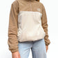 LIMITED EDITION: Dawn Corduroy Quarter-zip (Beige Polar Fleece)