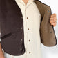 Dark Brown Corduroy Gilet Waistcoat