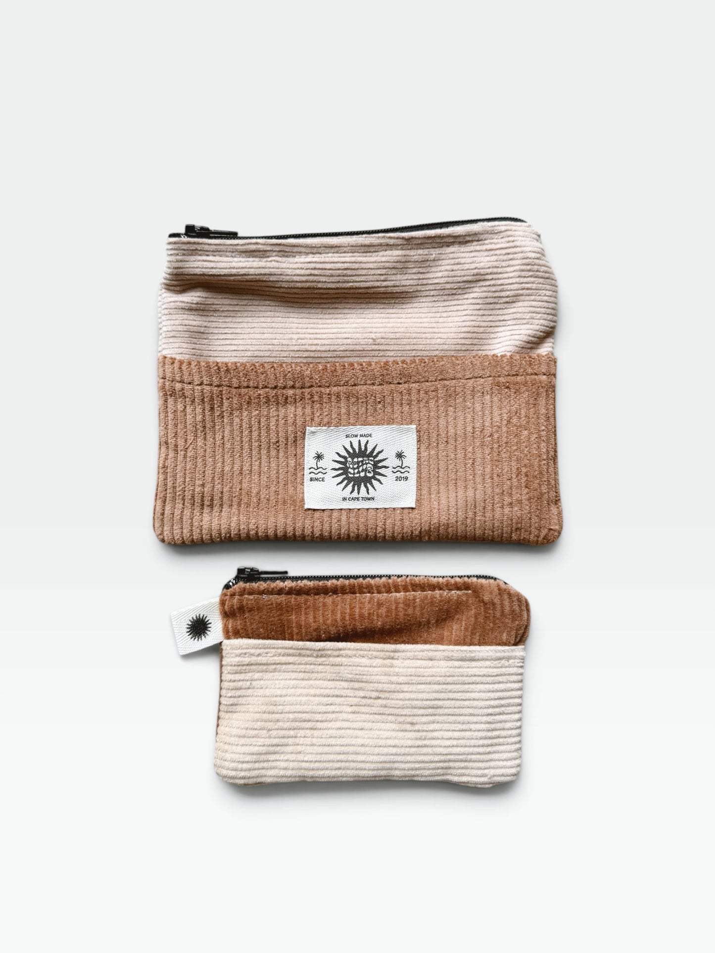 ZERO-WASTE Pouch Set (Camel & Cream)