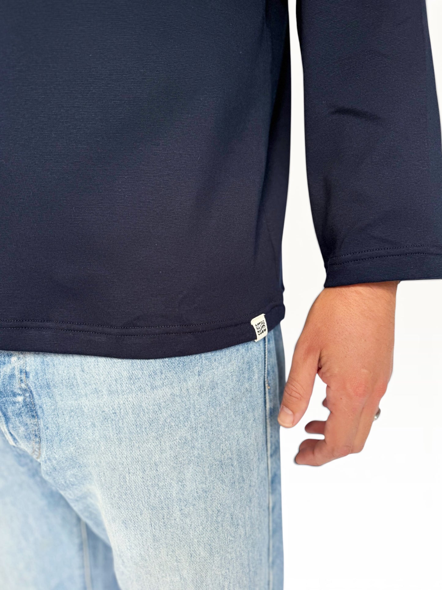 Unisex Sunburst Long Tee (Navy)