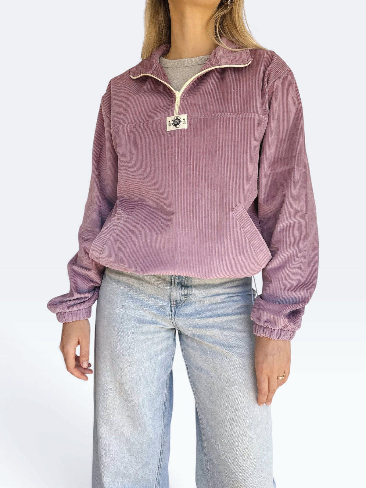 Dusk Corduroy Quarter-Zip (Lilac)