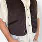Dark Brown Corduroy Gilet Waistcoat