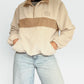 Retro Quarter-zip (Ivory & Beige)