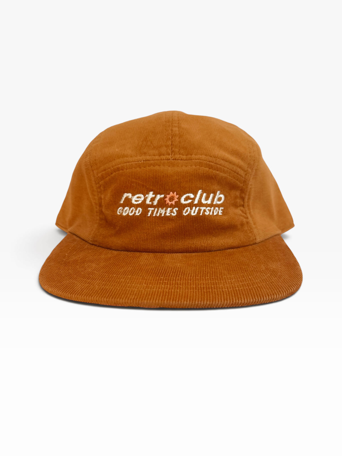 (100% Local 🇿🇦) Five Panel Cord Cap - Ochre "Good Times"