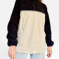 LIMITED EDITION: Dawn Corduroy Quarter-zip (Black Polar Fleece)