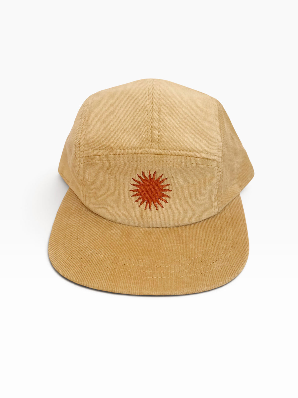 (100% Local 🇿🇦) Five Panel Cord Cap - Tan "Laid Back"