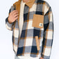 Workers Jacket (Navy Plaid Sherpa)