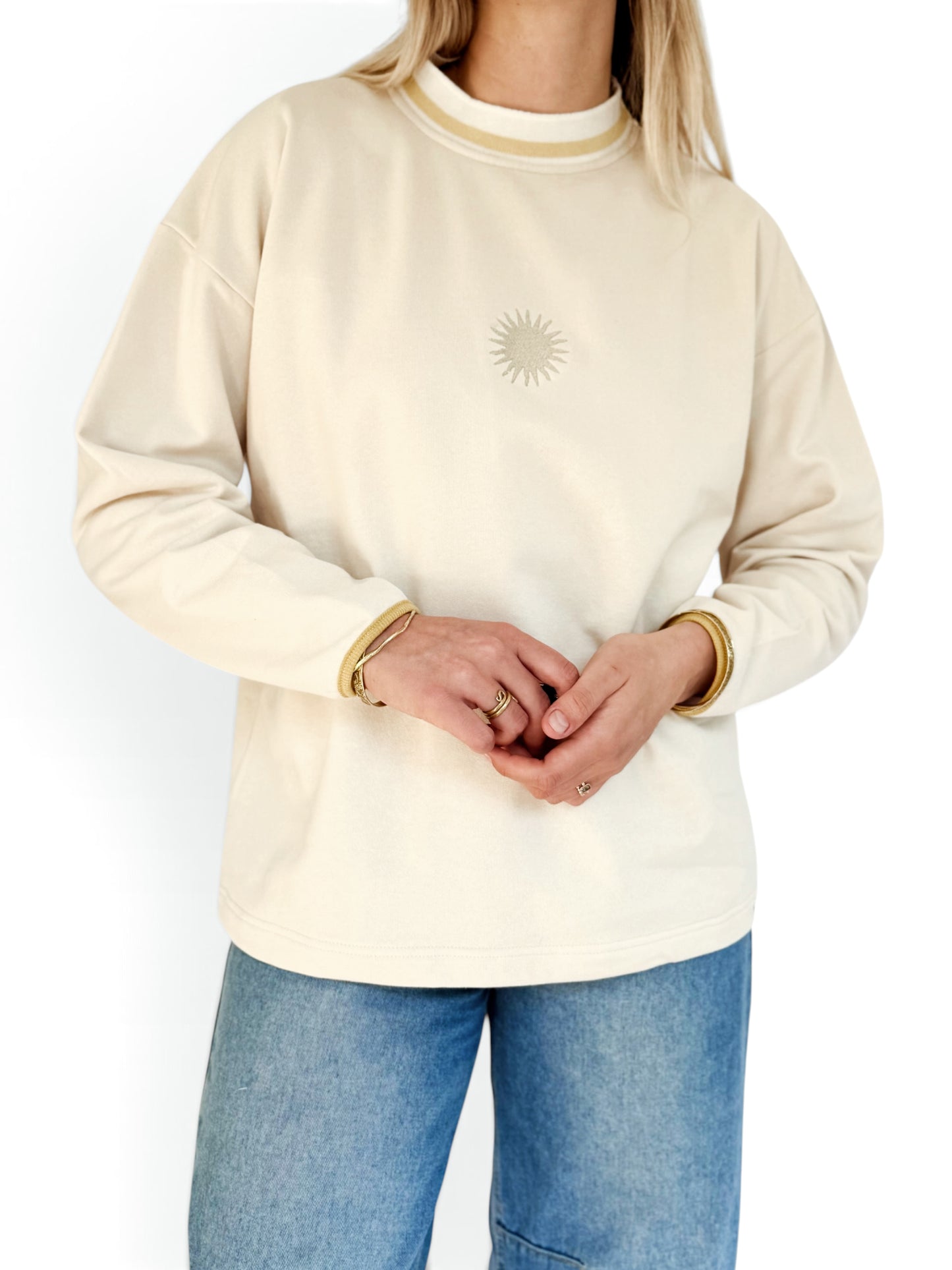 Unisex Sunburst Crew (Yellow)