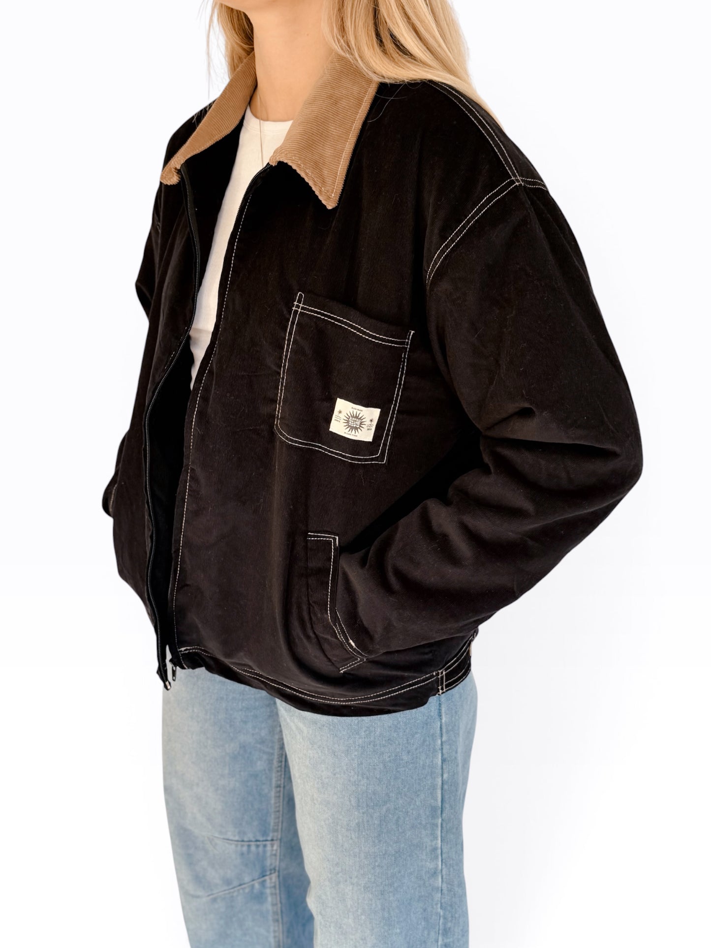 Workers Jacket (Black Sherpa)