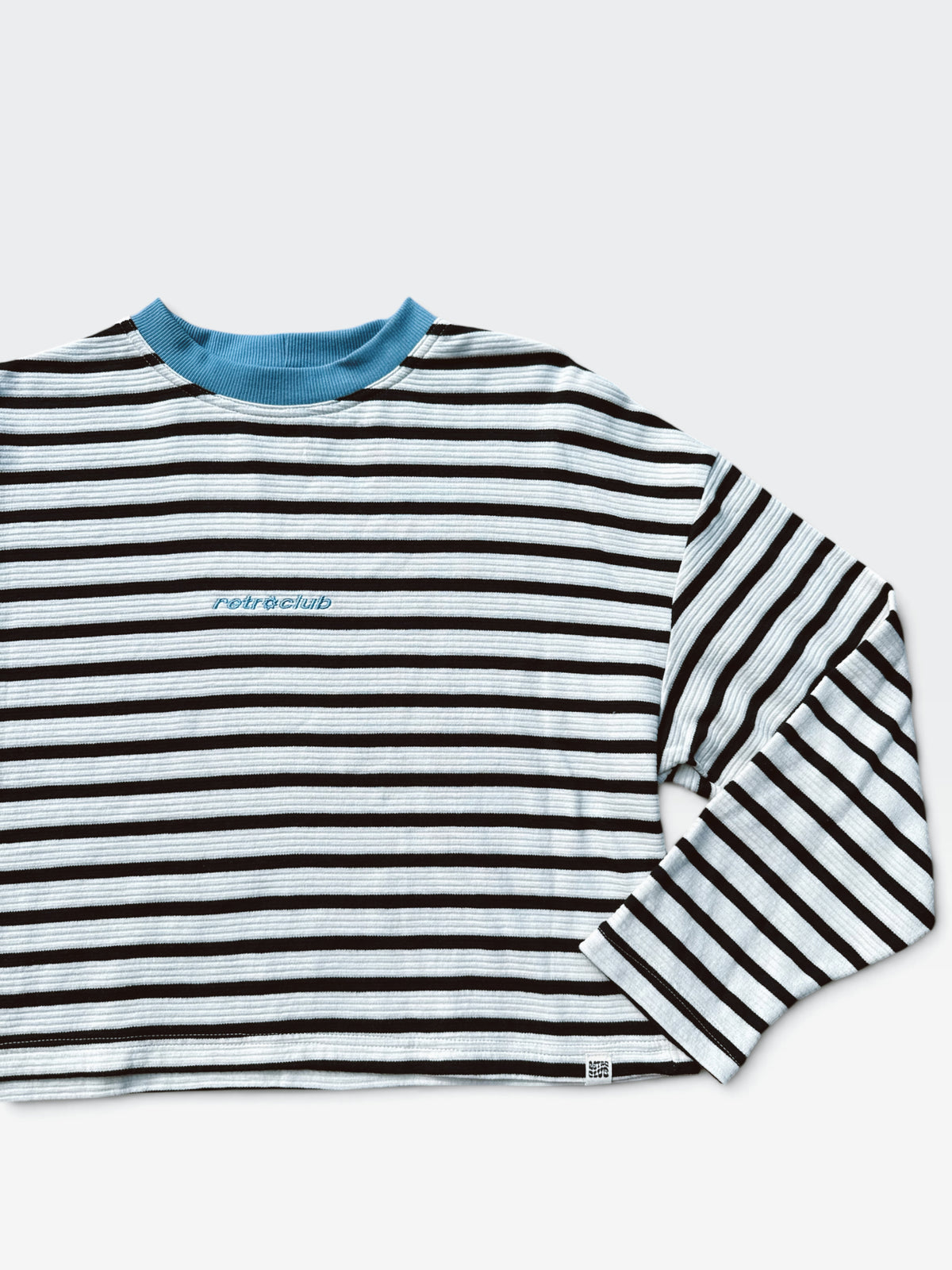 Unisex Crop Stripe Longsleeve Tee