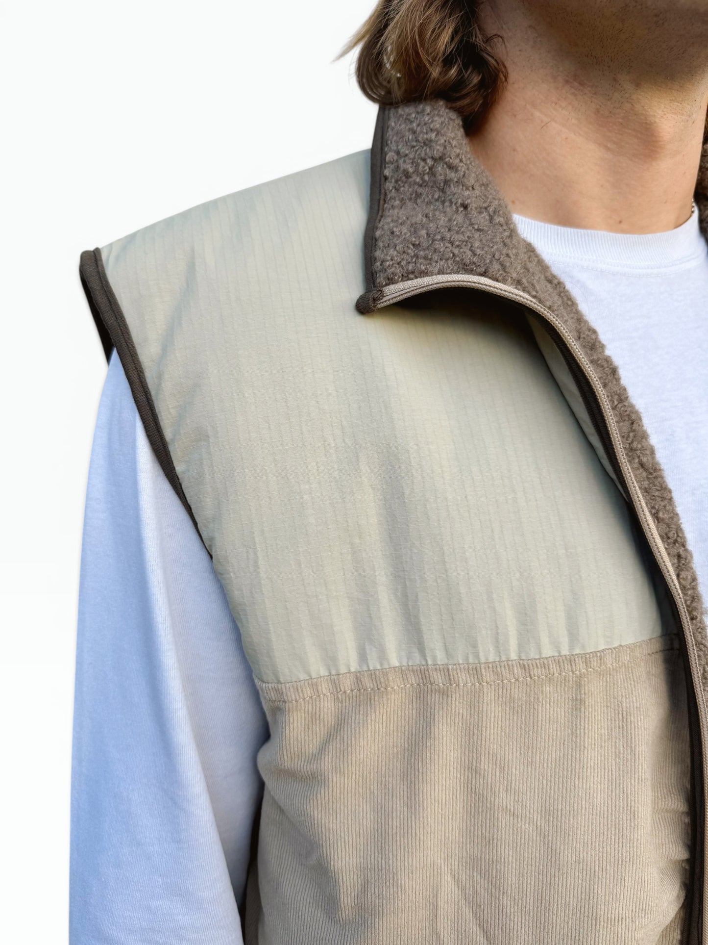 Unisex Fisherman Vest (Sage)