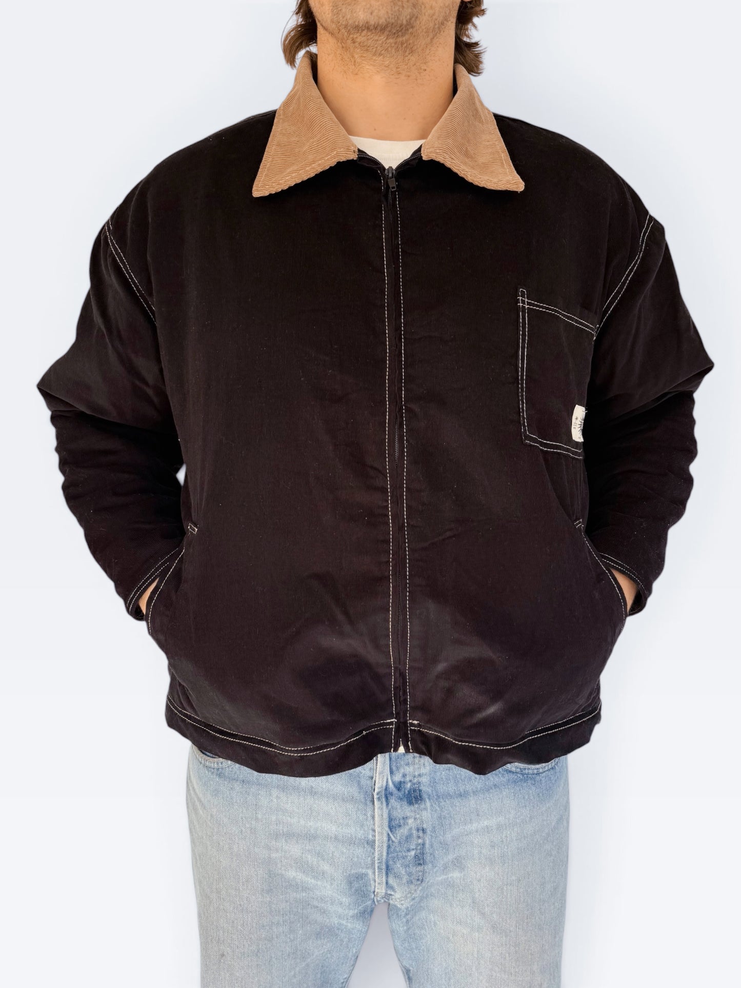 Workers Jacket (Black Sherpa)